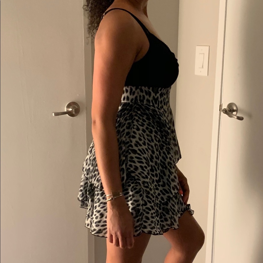 Animal print cocktail dress